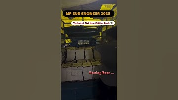 🔥 MP Sub Engineer 2025 | Technical Civil Book New Edition Coming Soon ...