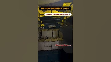 🔥 MP Sub Engineer 2025 | Technical Civil Book New Edition Coming Soon ...