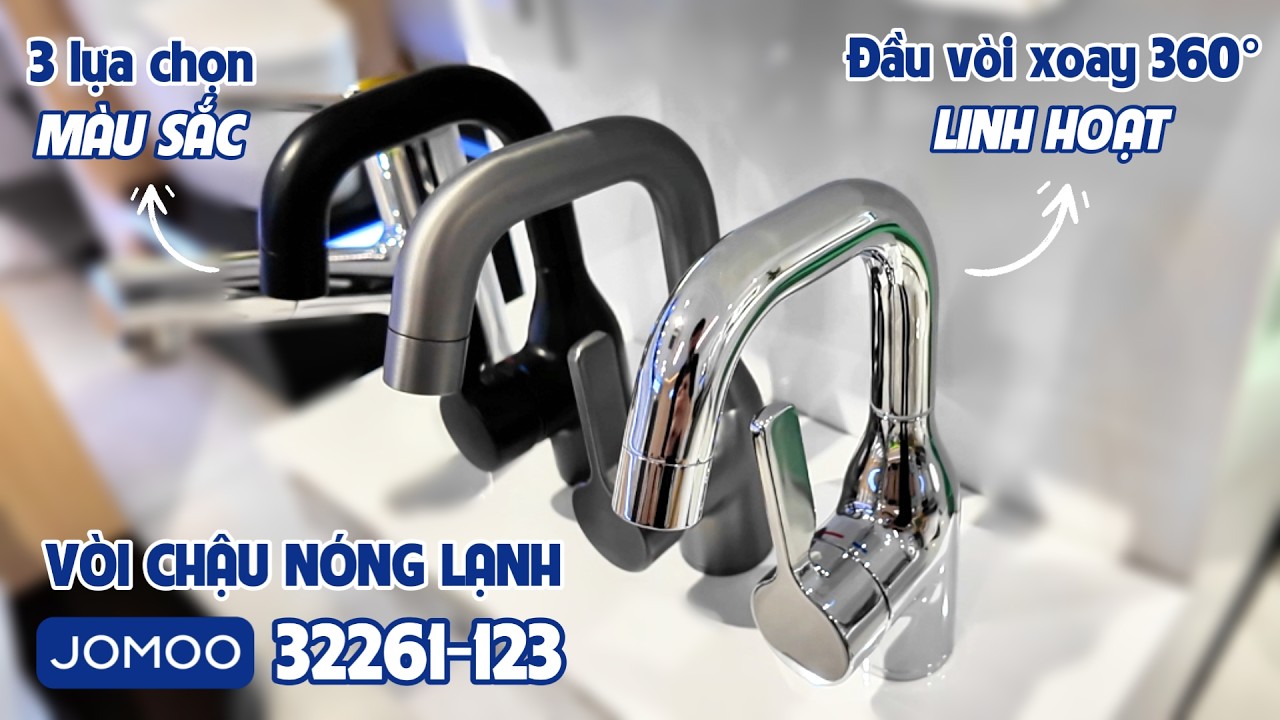 Vòi chậu lavabo nóng lạnh JOMOO 32261-123/1B-Z