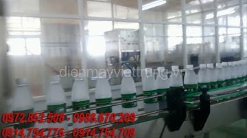 Dây chuyền rửa chiết, đóng nắp chai tự động | Công Ty TNHH Công Nghệ Máy Việt Trung