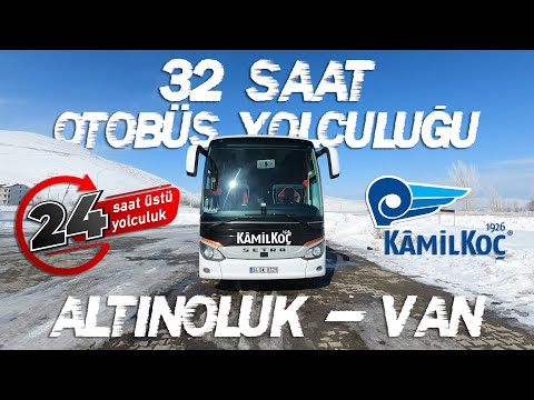 TÜRKİYE'NİN BATISINDAN DOĞUSUNA EN UZUN OTOBÜS YOLCULUĞU!!! 32 SAAT, KAR KIŞ! (#24saatüzeriyolculuk)