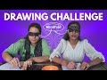 Blindfold drawing challenge ✍️✍️ finally aqsa challenge m jeeti gyi 😂😂 #challenge #youtubevideo