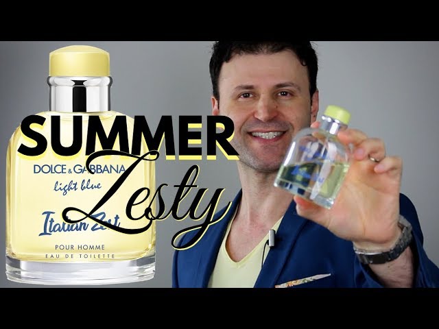 New Light Blue Italian Zest | Dolce & Gabanna Perfume Review - YouTube