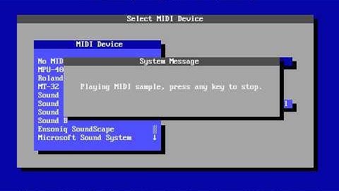 Daggerfall Test Music through an MPU-401