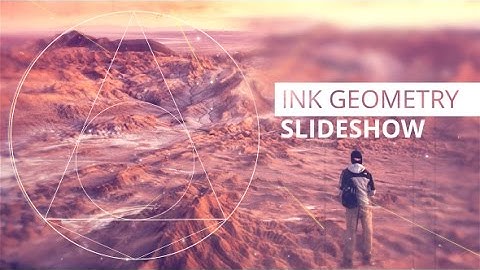 Ink Geometry Slideshow | After Efects Project Files - Videohive template