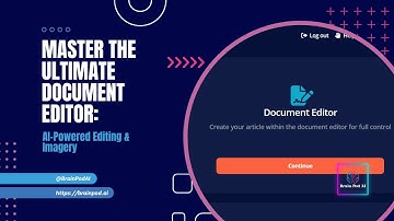 ✍️ Master the Ultimate Document Editor: AI-Powered Editing & Imagery 📝🎨