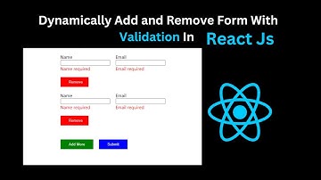Dynamic Add Remove Multiple Input Field With Validation In React Js