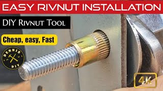 Easy Rivnut Installation  How to mount a Rivet Nut Without a gun