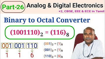 Binary to Octal Converter in tamil| Calculation Steps |