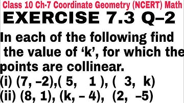 Ch-7 Ex-7.3 Q 2 coordinate and Geometry class 10 mathematics