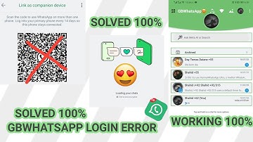 🔥GBWhatsApp Qr-codescannerprobleem | Apparaat kon niet worden gekoppeld Probeer het later opnieuw...