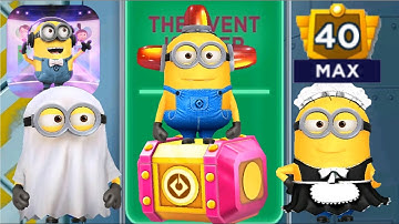 Maid / Ghost / Bee-do Minion Rush Maxed Rank 40 daily challenge gameplay walkthrough iOs / android