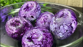 The most beautiful eggs for Easter! Incredibly beautiful! How to Dye Eggs Naturally 2024!
