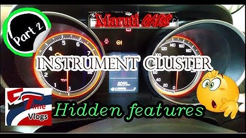 Maruti Car | Instrument Cluster | Hidden Features | For Swift, Ciaz, Baleno, WagonR | Part 2
