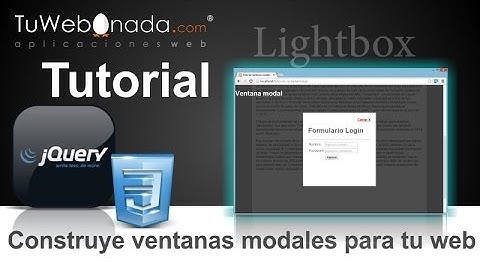 Como crear ventanas modales o Lightbox para tu web con jQuery, CSS y HTML