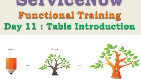 Batch2 :: Day 11 || ServiceNow Table Overview || ServiceNow Functional Training || Quebec