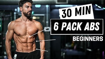 30 Min 6 Pack ABS For BEGINNERS | No Equipment & No Repeat | Rowan Row
