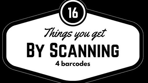 Things You Get By Scanning Barcodes