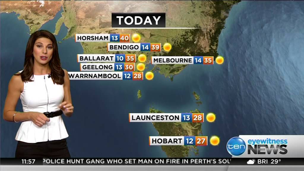 Channel Ten, Australian Weather, Australia, heatwave, bushfire, weather gir...