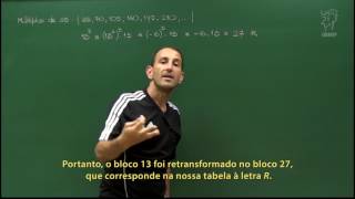 Aritmética - Aula 67 - Decodificando uma mensagem - Legendado