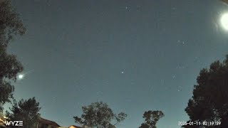 Meteor Fireball over Tucson AZ - January 11, 2025