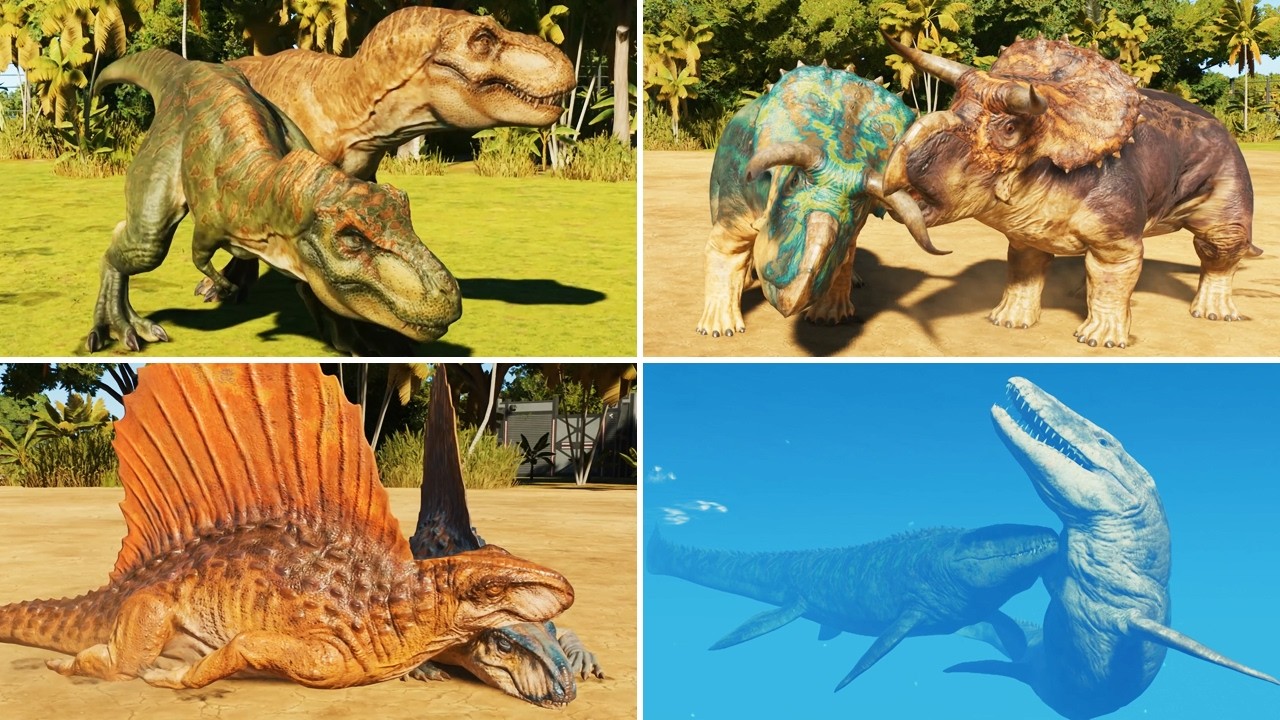 ALL DINOSAURS SOCIALIZING - Jurassic World Evolution 3