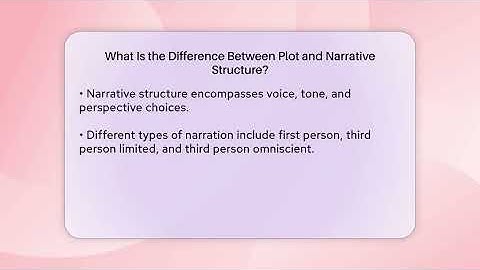 What Is the Difference Between Plot and Narrative Structure? - The Prose Path