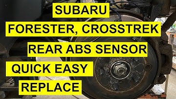 Rear ABS Wheel Speed Sensor Replacement - Subaru Forester, Crosstrek 2009-2018