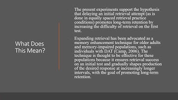 Cognitive Psychology Video Project