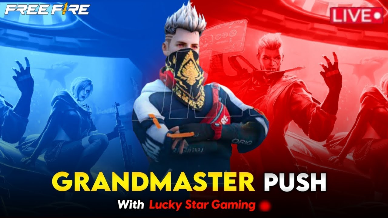 GrandMaster Rank Push Free Fire Live -Telugu Live Lucky Star # ...