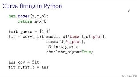 Curve fitting in Python with curve_fit