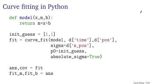 Curve fitting in Python with curve_fit