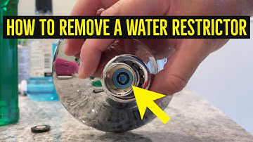How To Remove a Water Restrictor from a Showerhead