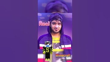 Real VS MINECRAFT S-3 P 6 #entity#minecraftentity#guesstheyoutuber#viral#viralshorts #minecraft