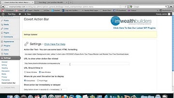 Easy Wealth Builder - Covert Action Bar