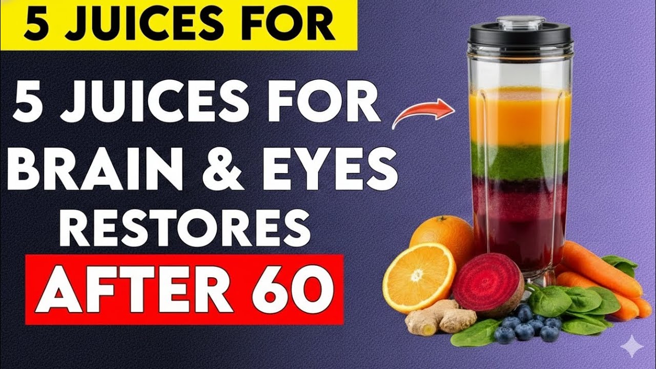 Seniors Over 60: 5 Daily Juices for Sharper Memory & Clearer Vision