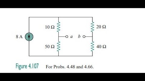 Use Spice to find the Thevenin equivalent circuit at terminals of the circuit in Fig. 4.107.
