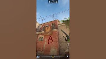 m0NESY Connector Smoke from T spawn #cs2 #shorts