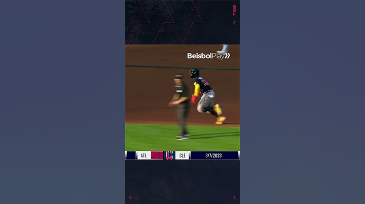 Ronald Acuña Jr. se robo la 40 Video: MLB #mlb #grandesligas #bravos #guardians #venezuela