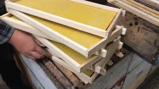 Adding foundation frames into honey supers