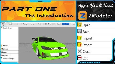 How To Use Zmodeler For Gta Sa Android | Part 1 : The Introduction
