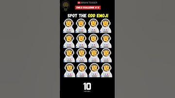 Find The Odd Emoji Pt-13 🥸 | Emoji Quiz 🤪 #viral #shorts #quiz