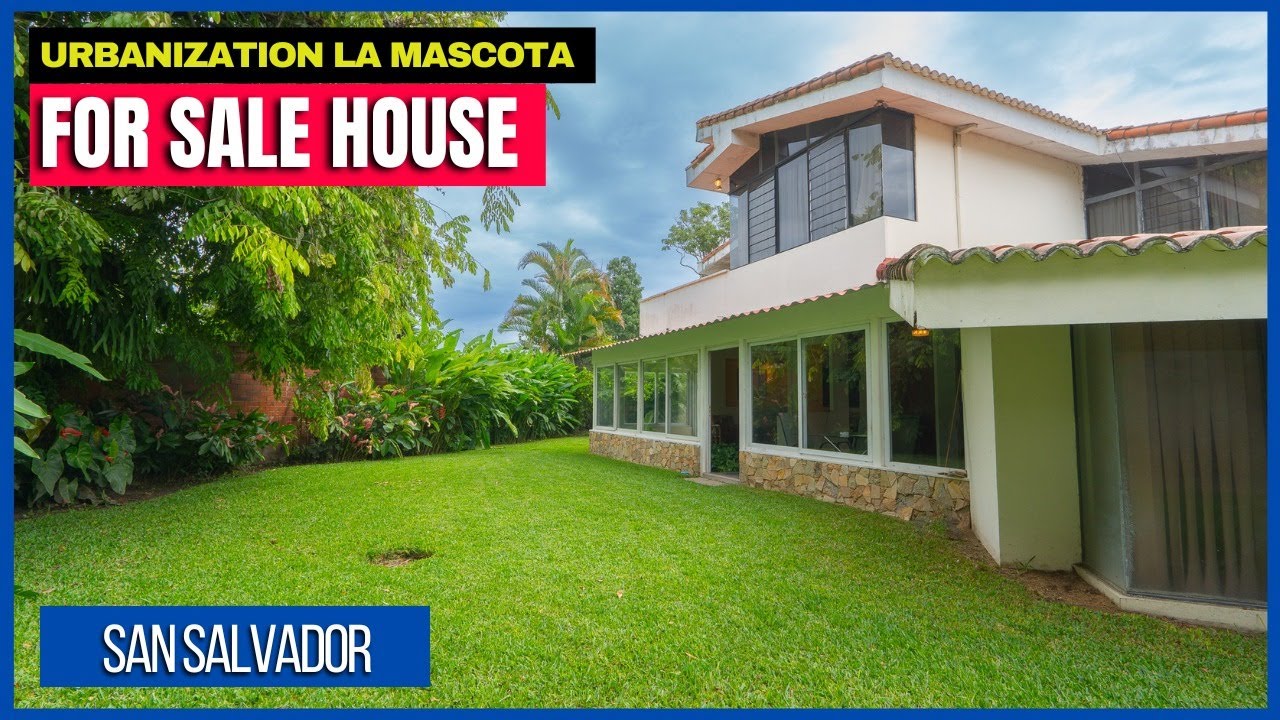 HOUSE FOR SALE IN SAN SALVADOR/ URBANIZATION LA MASCOTA, CALLE LA