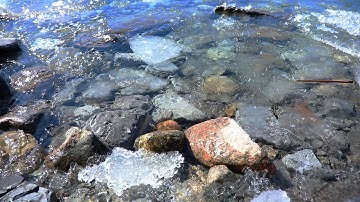 Lemoine Point shoreline as the ice melts