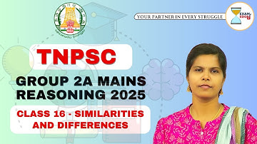 TNPSC Group 2A Mains Reasoning - Class 16 #tnpsc #group2answerkey #divyareasoning