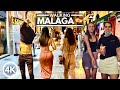 🇪🇸 MÁLAGA, Spain - A Busy Saturday Night - 4K Night Walk - September 2021