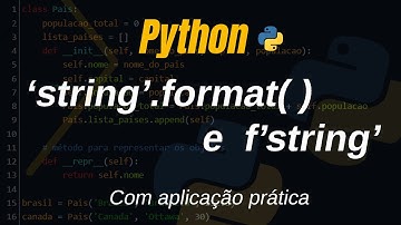 Aprenda string format e f string no Python - [C/ Projeto Prático]