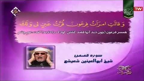 سورة القصص  الشيخ أبو العينين شعيشع رحمه الله