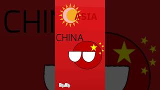 Strongest Counties in Each Continent #shorts #countryballs