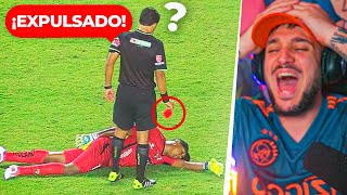 REACCIONANDO a LAS TARJETAS ROJAS más GRACIOSAS del FÚTBOL